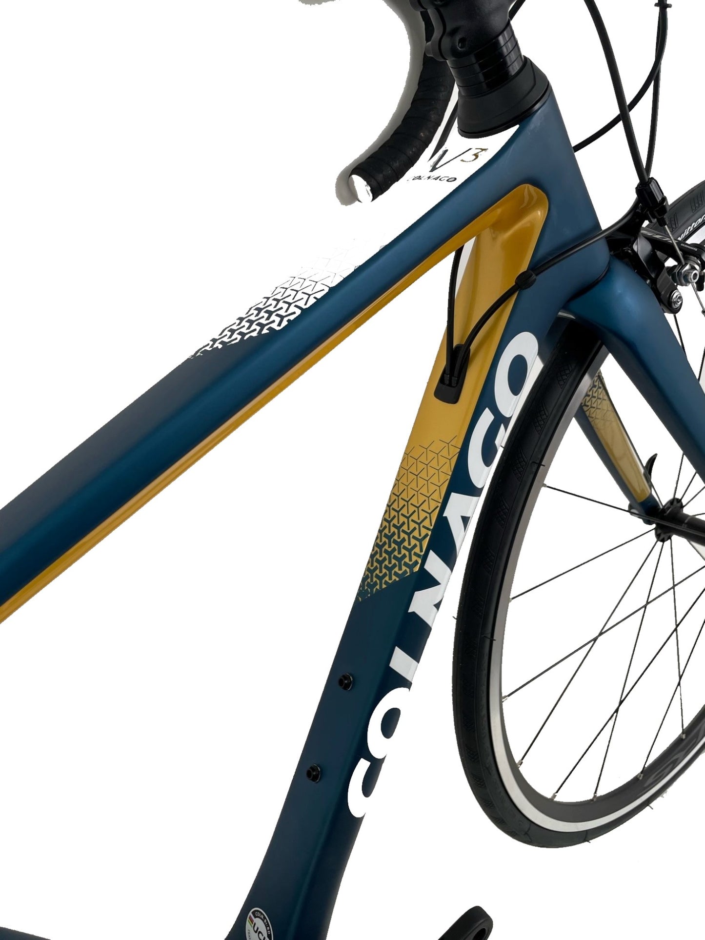 Colnago V3 Carbon Road Bike Shimano 105 Groupset Rim Brakes MKBL Blue Gold