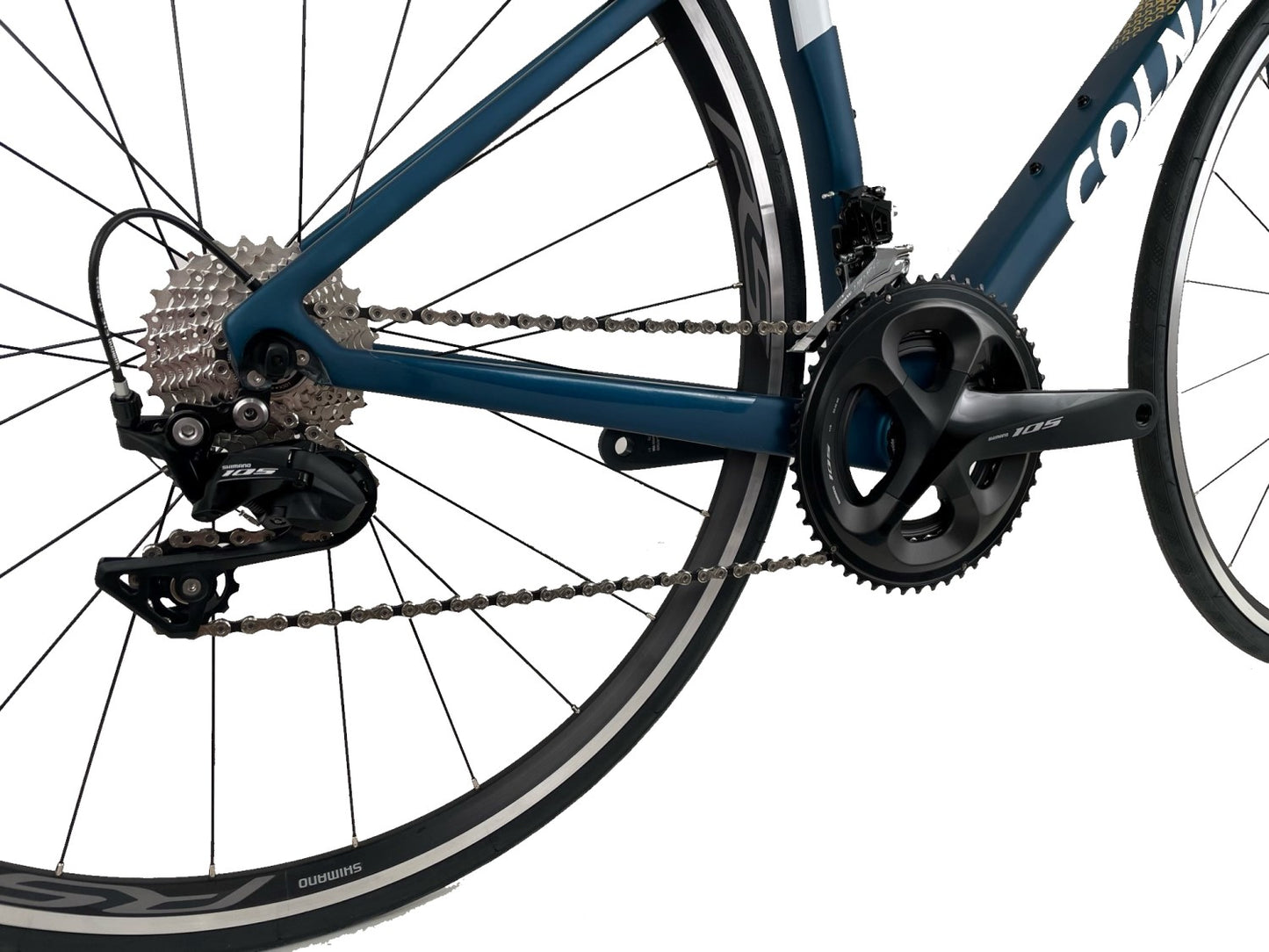 Colnago V3 Carbon Road Bike Shimano 105 Groupset Rim Brakes MKBL Blue Gold