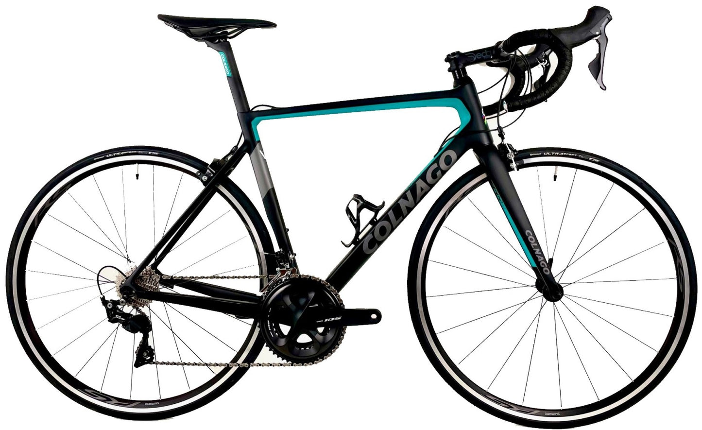Colnago V3 Carbon Road Bike Shimano 105 Groupset Rim Brakes MKGR Black Green