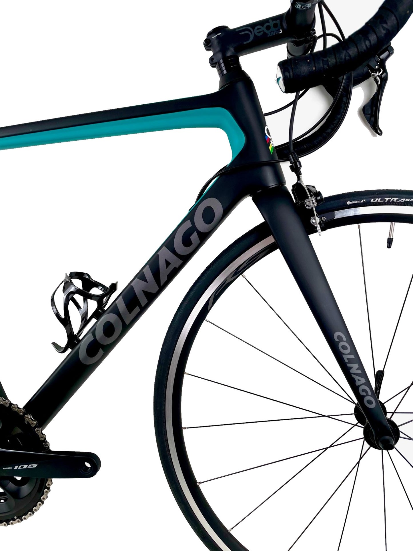 Colnago V3 Carbon Road Bike Shimano 105 Groupset Rim Brakes MKGR Black Green