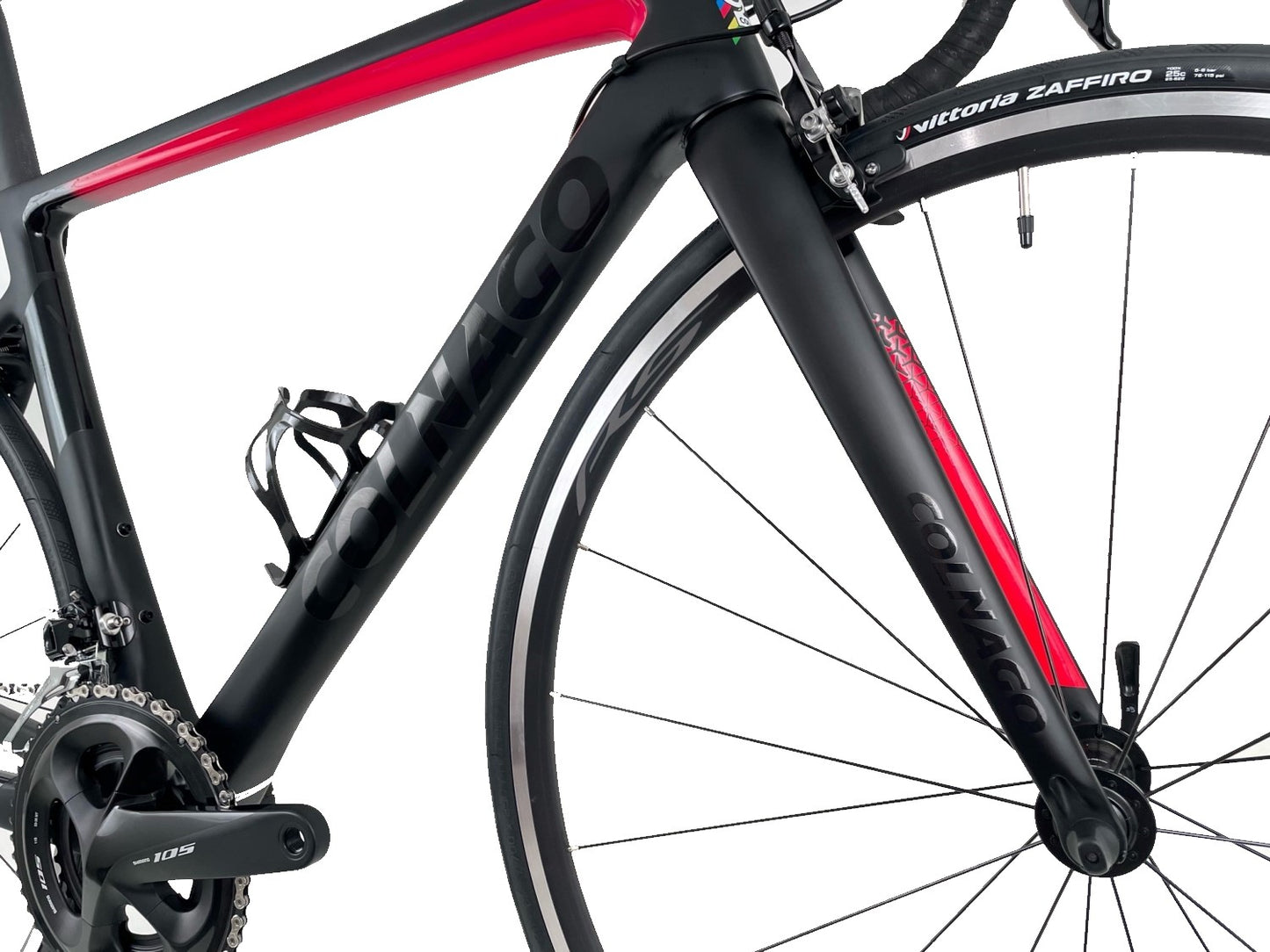 Colnago V3 Carbon Road Bike Shimano 105 Groupset Rim Brakes MKBR Red Black
