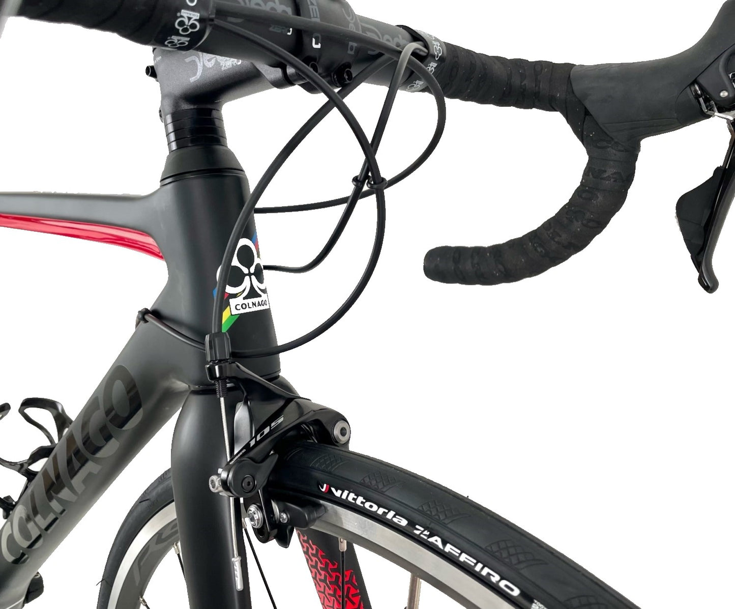 Colnago V3 Carbon Road Bike Shimano 105 Groupset Rim Brakes MKBR Red Black