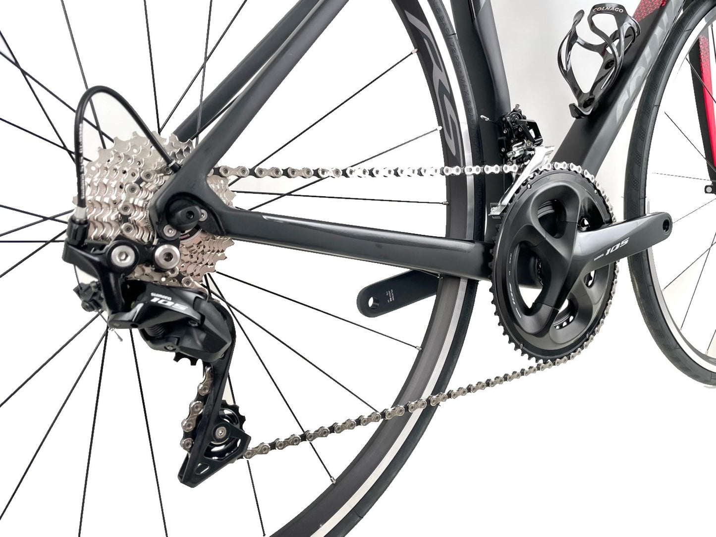 Colnago V3 Carbon Road Bike Shimano 105 Groupset Rim Brakes MKBR Red Black