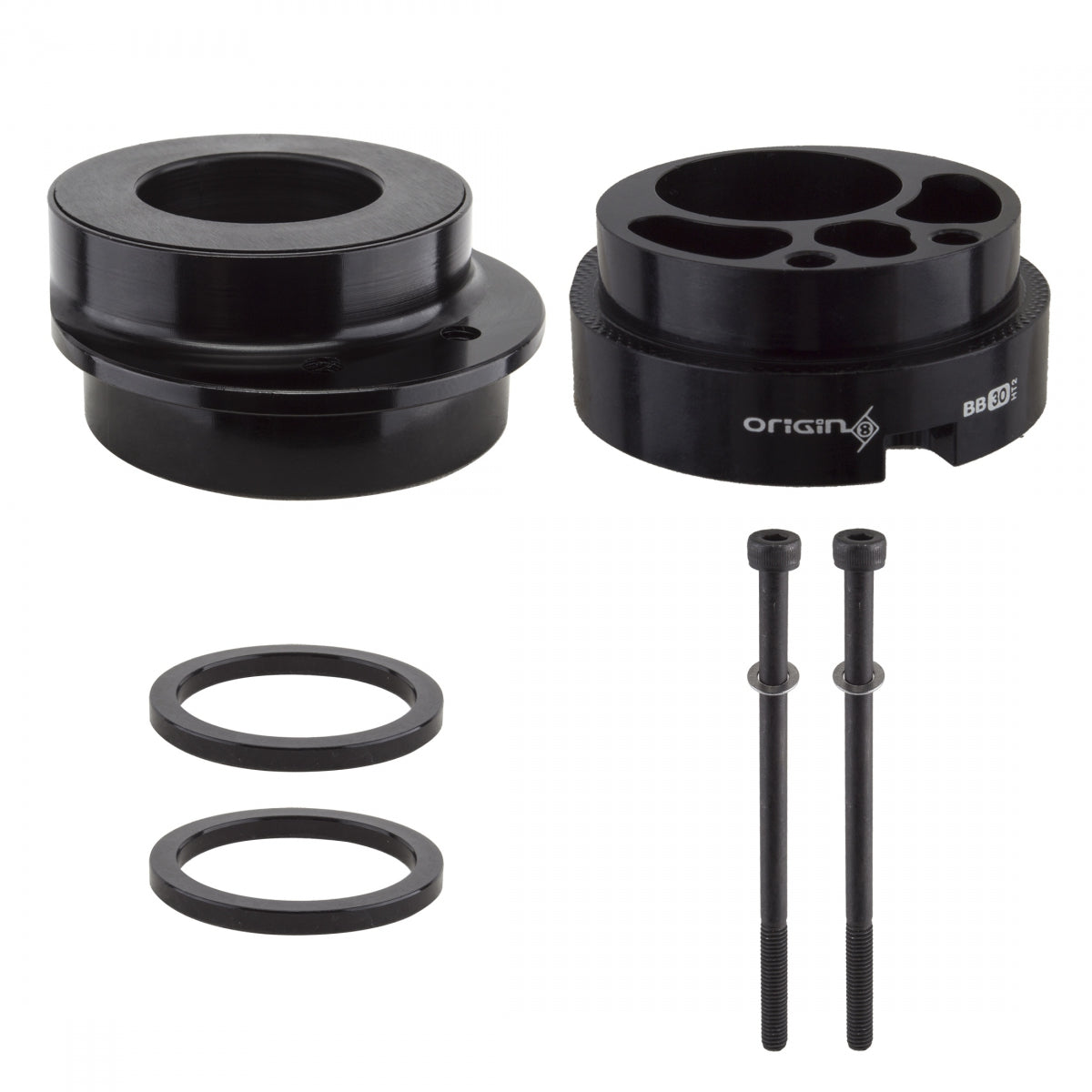 Origin8 Revolvr Eccentric Adapter 30 to Shimano Road/MTB Black with Bottom Black