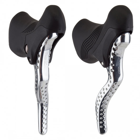 TRP RRL-SR Road Brake Lever Set, Silver with Black Hoods