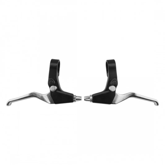 Sunlite Tech Seven MX Locking Brake Lever Set, Black/Silver