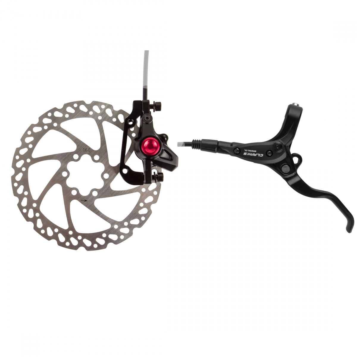 Clarks M2 Hydraulic Disc Brake Kit Front with Lever, Caliper & Rotor 160mm