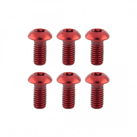 Brake Part Clk Disc Bolts Ano Red Pkof6