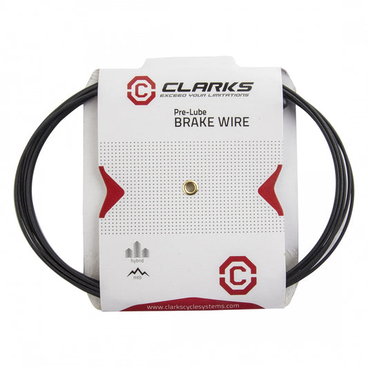 Clarks MTB/Road Pre-Lubed Brake Wire, Galvanized/Teflon, 1.5x3060