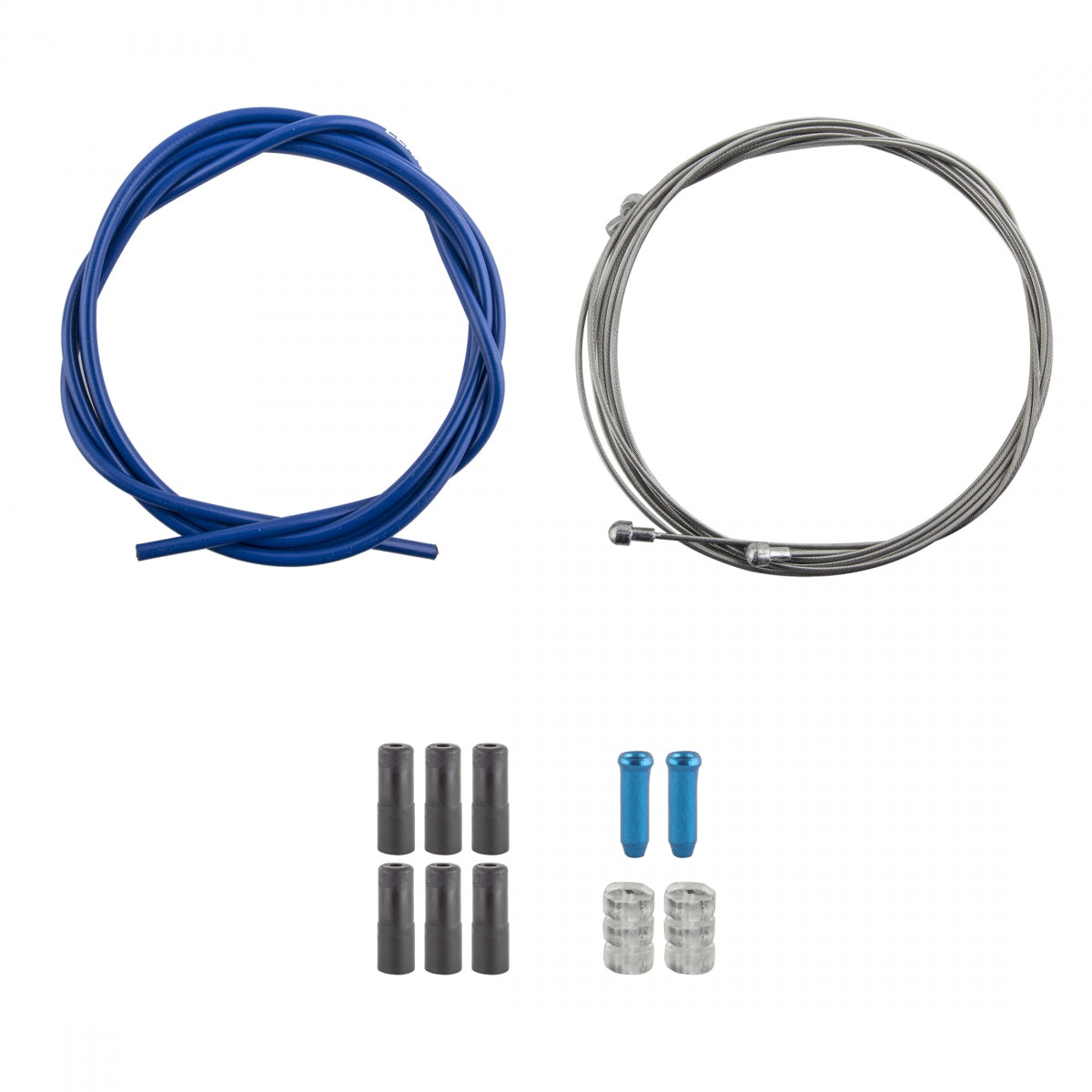 Clarks Road/MTB Sport Brake Kit, Front or Rear, Stainless Steel, Blue