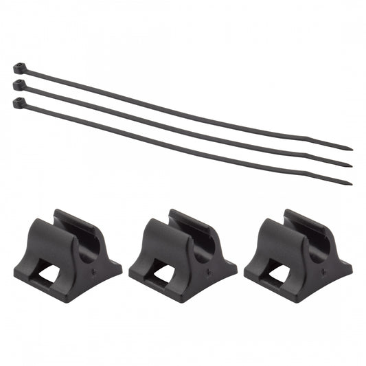 Clarks Plastic Cable Clips & Ties, Bag of 3