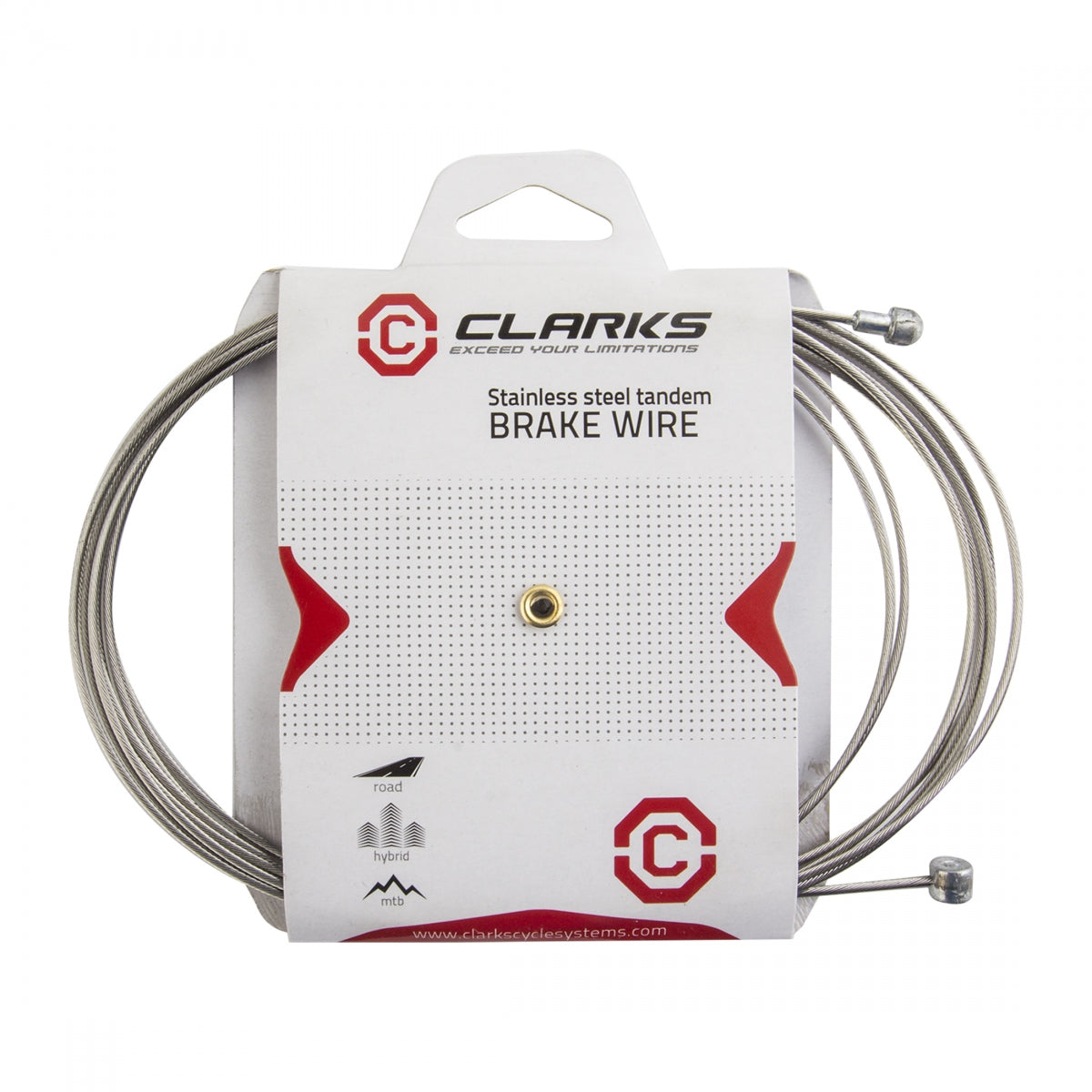 Clarks Road/MTB Brake Wire, Stainless Steel, 1.5x3060mm, Silver – Velo Mine