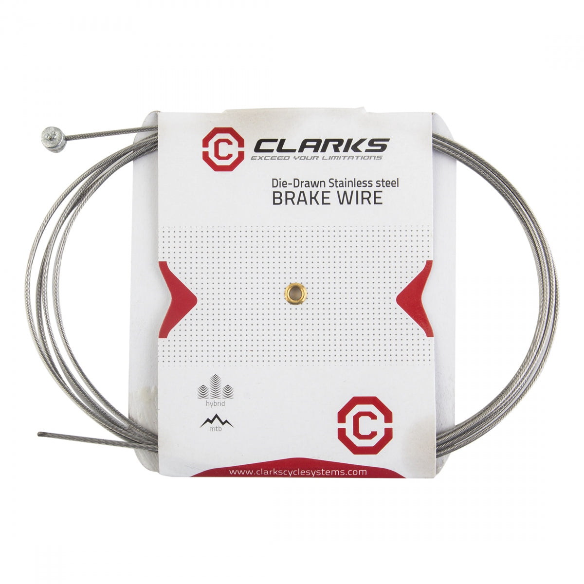 Clarks Stainless Slick ATB Brake Wire, 1.6mm x 2000mm