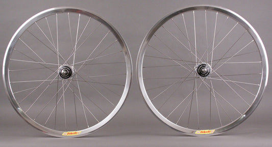 Velocity Deep V SILVER Dura Ace 7600 track hubs  wheelset