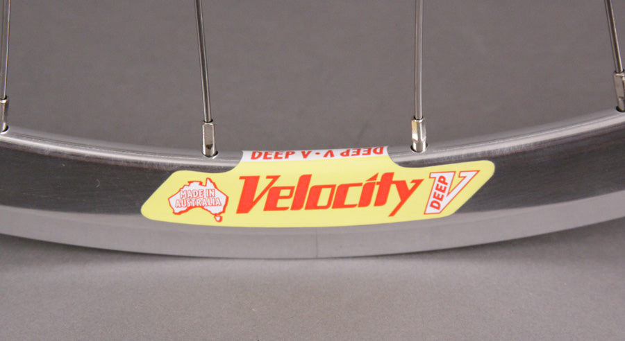 Velocity Deep V SILVER Dura Ace 7600 track hubs  wheelset