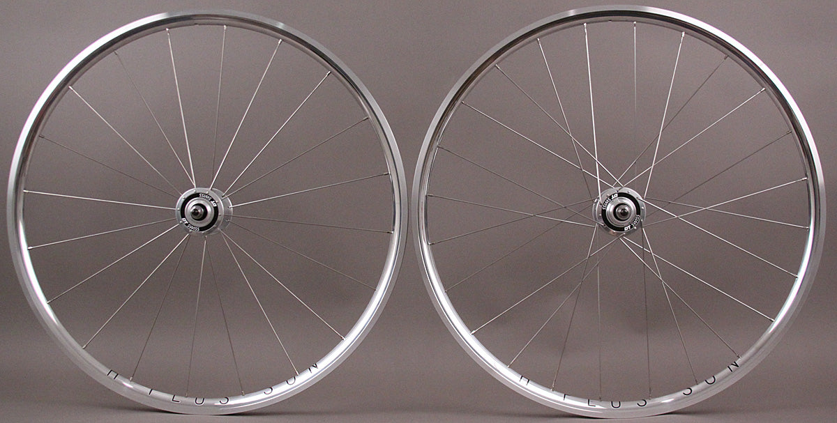 H + Plus Son Silver Archetype Rims DT 370 Track Hubs Wheelset fx/fx