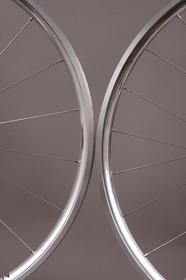 Archetype Rims 700C H+SON Archetype Alloy Fixed Gear Bicycle Wheelset, Silver Double ...