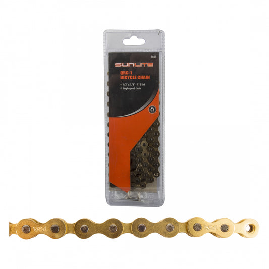 Sunlite Chain, 1/2" x 1/8", 112-Link, Gold