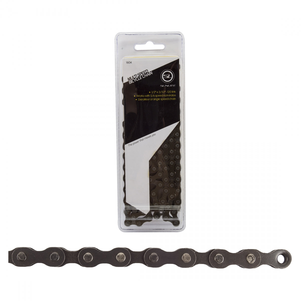 Sunlite Chain, 1/2" x 3/32", 120-Link, Black