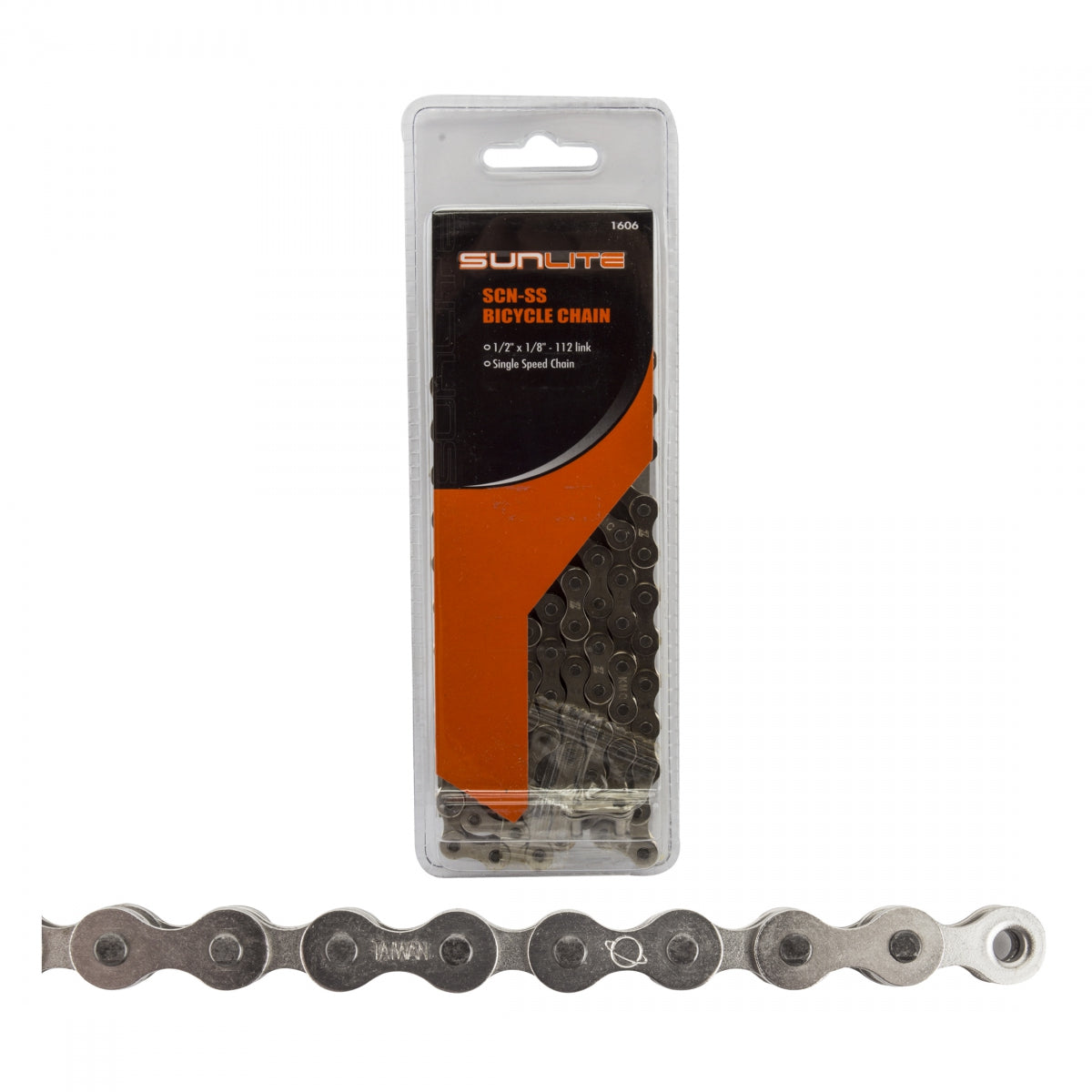 Sunlite Chain, 1/2" x 1/8", 112-Link, Nickle-Plated