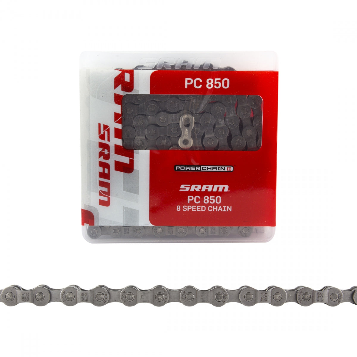 SRAM PC 850 Chain with Power Link, 7/8-Speed, 114-Link, Grey