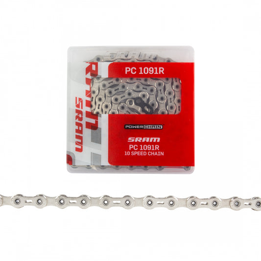 SRAM PC 1091R Hollow Pin Chain, 10-Speed, 114-Link, Silver