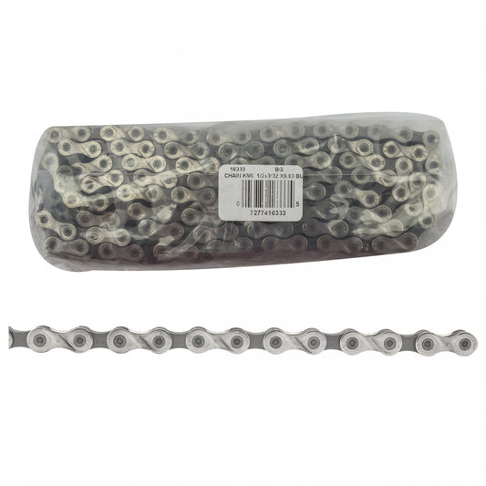 KMC X9.93 Chains with Connecting Links, 9-Speed, 1/2" x 3/32" x 116-Link, Silver, Bag of 5