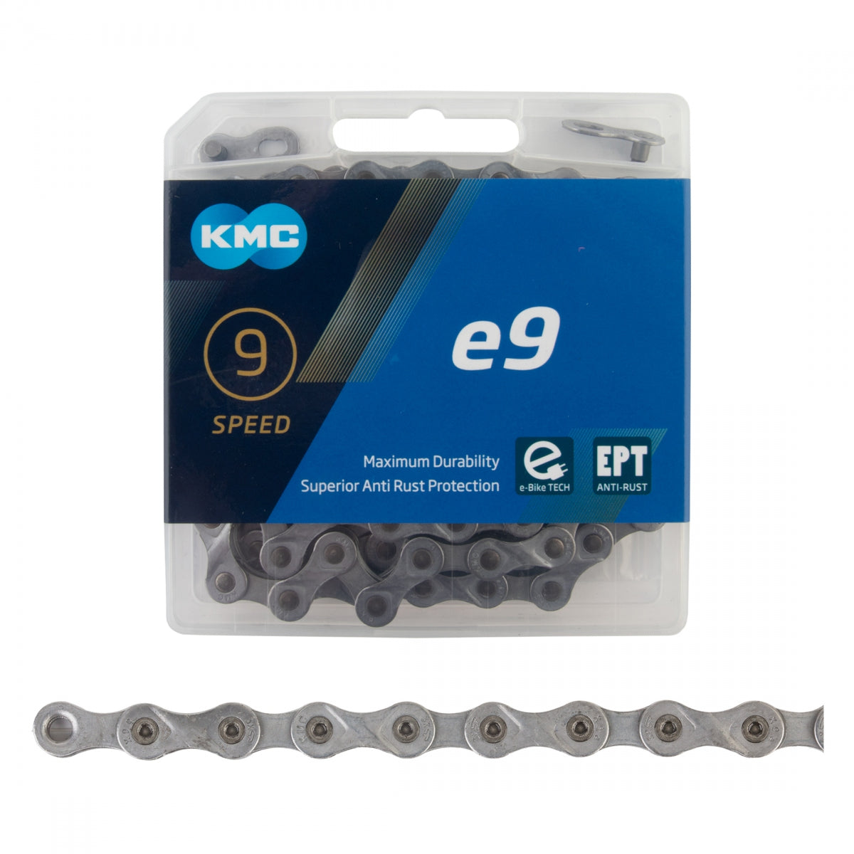 KMC X9e EPT Chain, 9-Speed, 1/2" x 11/128" x 136L