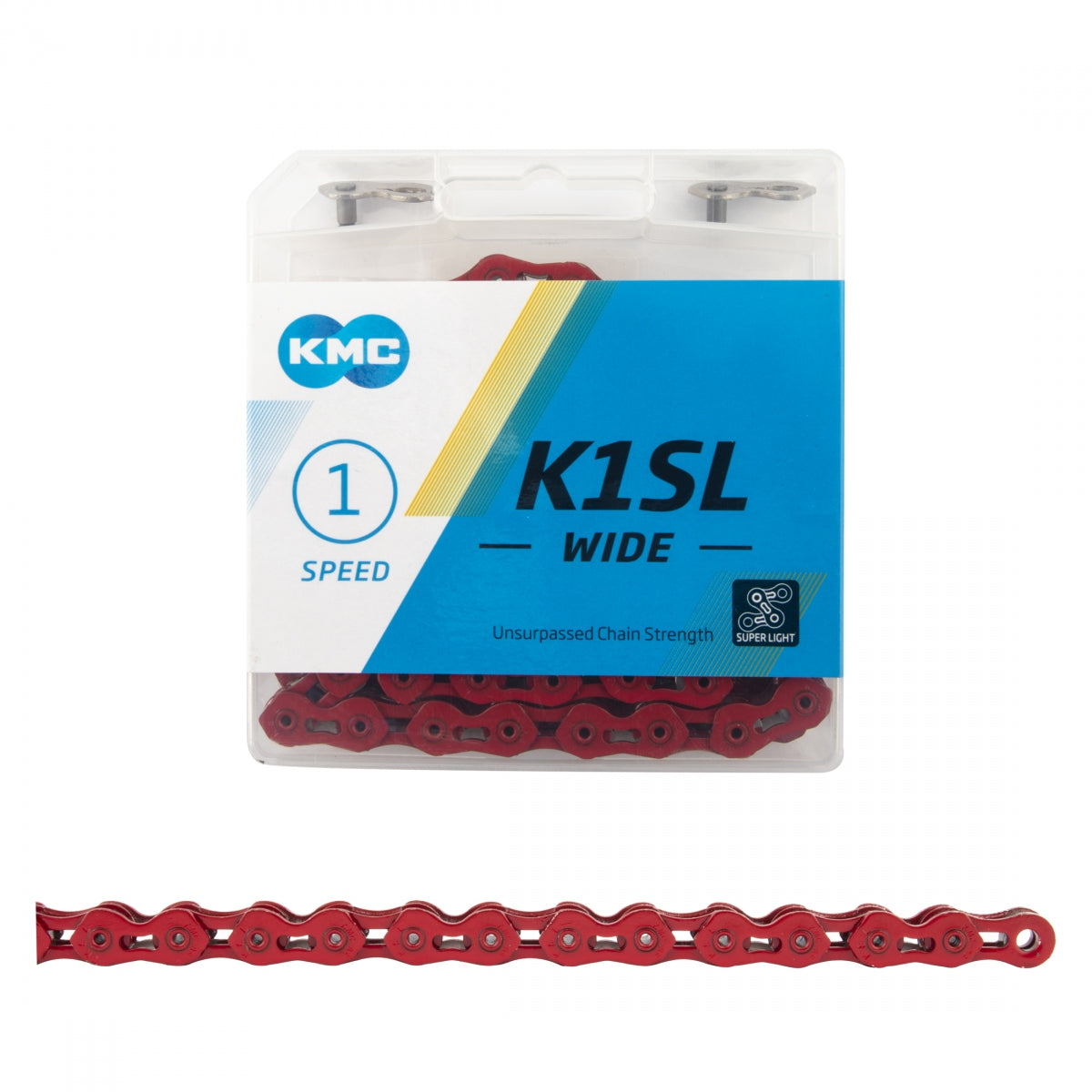 Chain Kmc K1Sl Wide 1S Rd/Rd 100L