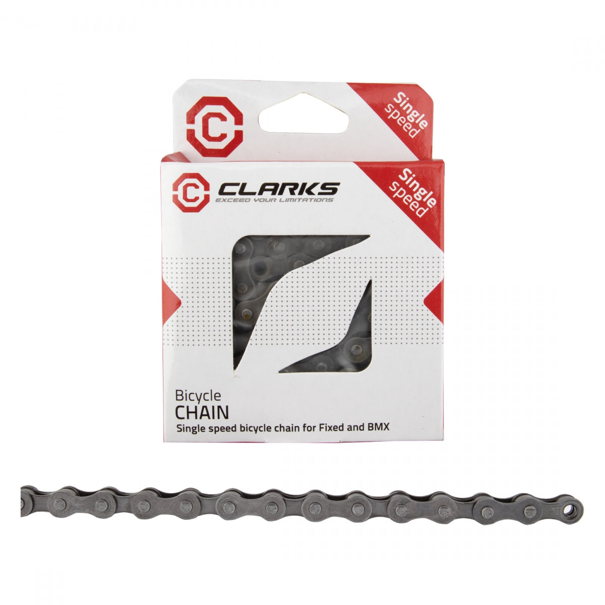 Chain Clarks Standard 1/2X1/8 1S Gy 112L