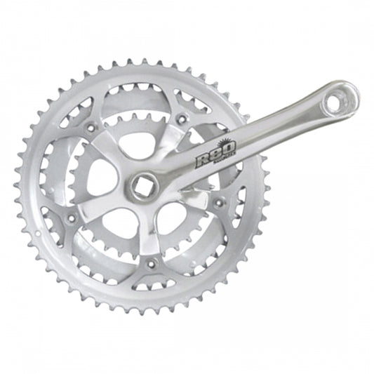 SunRace FC-R87 Crankset, Square Taper, 8-Speed, 170 x 52-42-30T, Silver