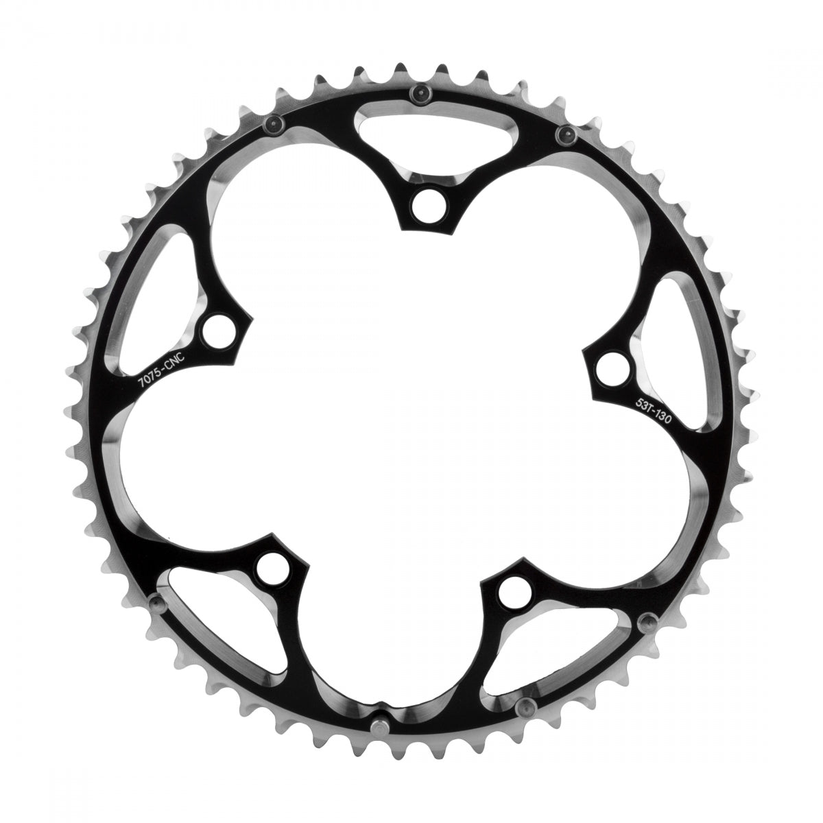 SunRace RX0 Chainring, 53T, 130mm, Black