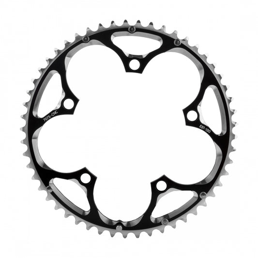 SunRace RX0 Chainring, 53T, 130mm, Black