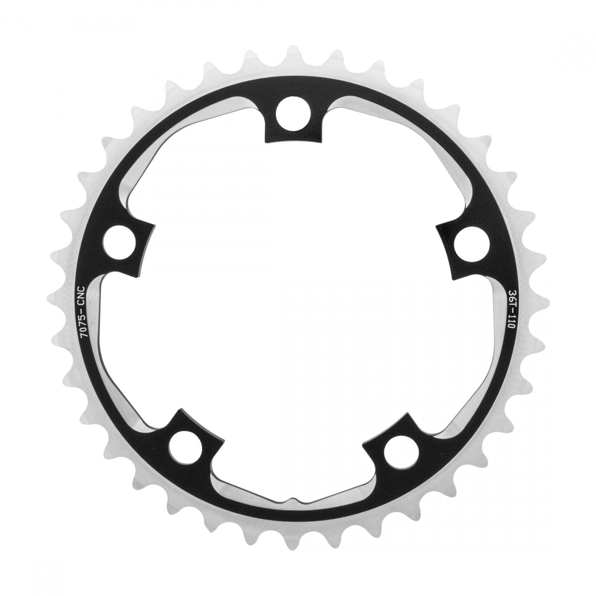 SunRace RX1 Chainring 36T 110mm Black Velo Mine