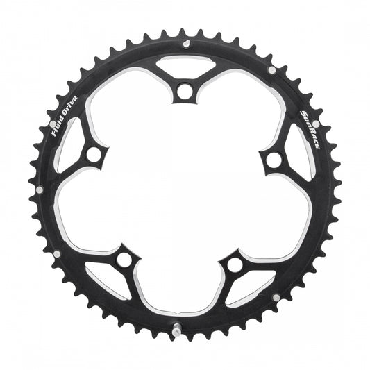 SunRace RS0 Chainring, 53T, 130mm, Black