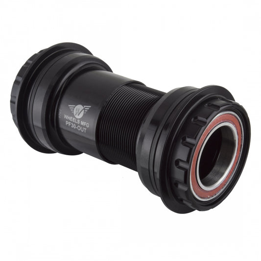 Wheels Manufacturing PressFit 30 to Shimano Bottom Bracket, Acb Black