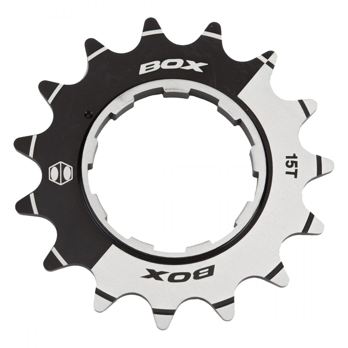 Cog Box One Aly 15T 3/32  F/Sgle Spd Cass Bk