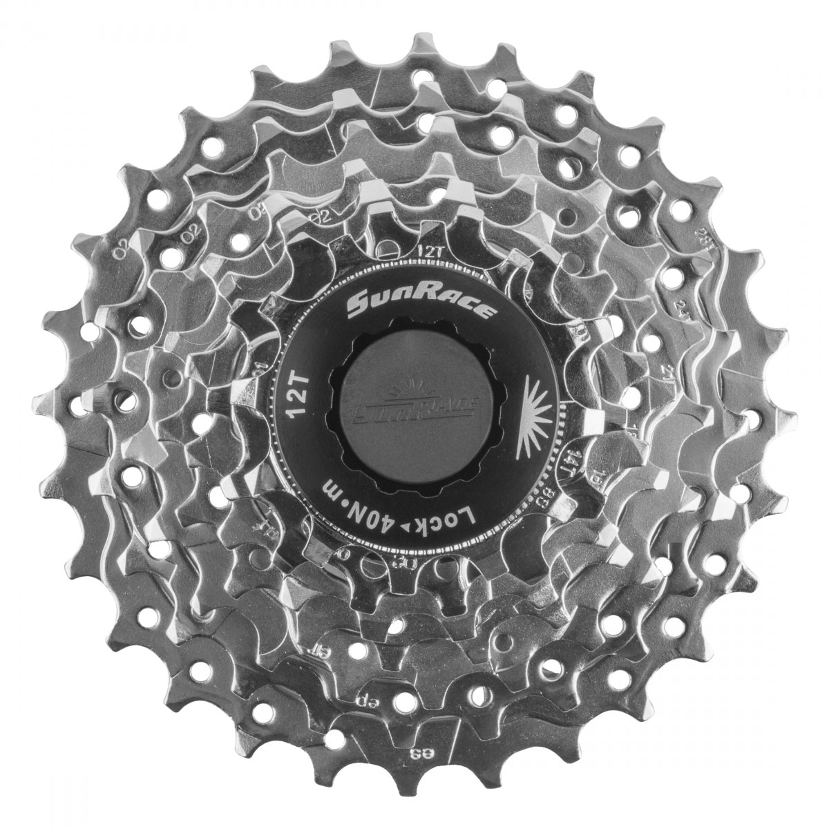 SunRace CS-M63 Cassette, 7-Speed, 12-28T, Nickel