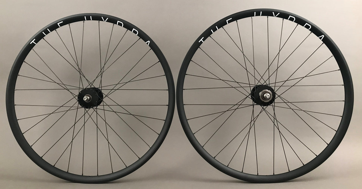 H Plus Son Hydra Black Phil Wood Hubs Hubs Fixed Gear Wheelset