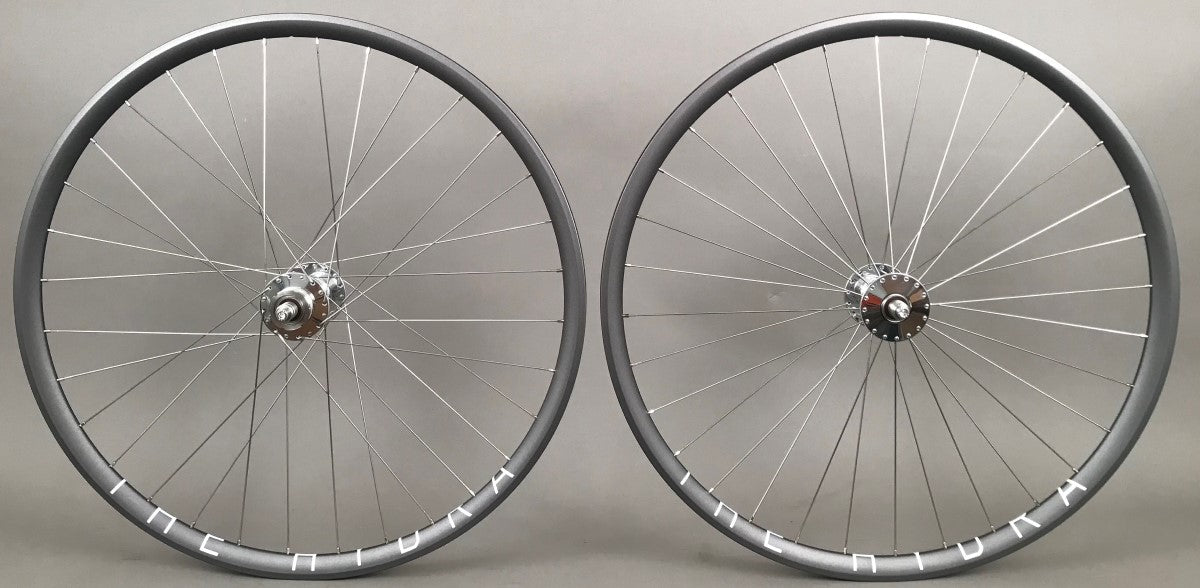 H Plus Son Hydra Grey Phil Wood Hubs Track Fixed Gear Wheelset