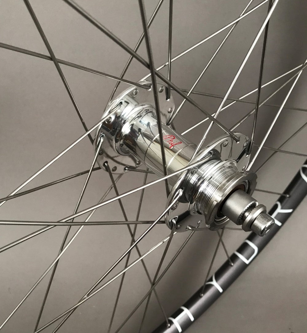 H Plus Son Hydra Grey Phil Wood Hubs Track Fixed Gear Wheelset