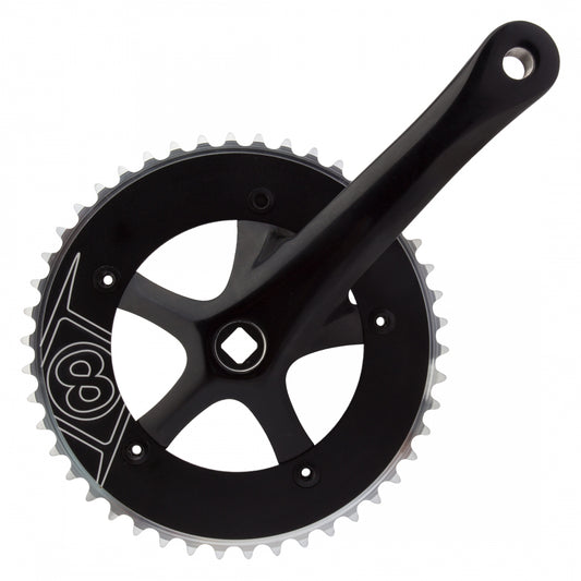 Origin8 Pro Pulsion Single Speed Crankset, 170mm x 46, Square Taper, Black