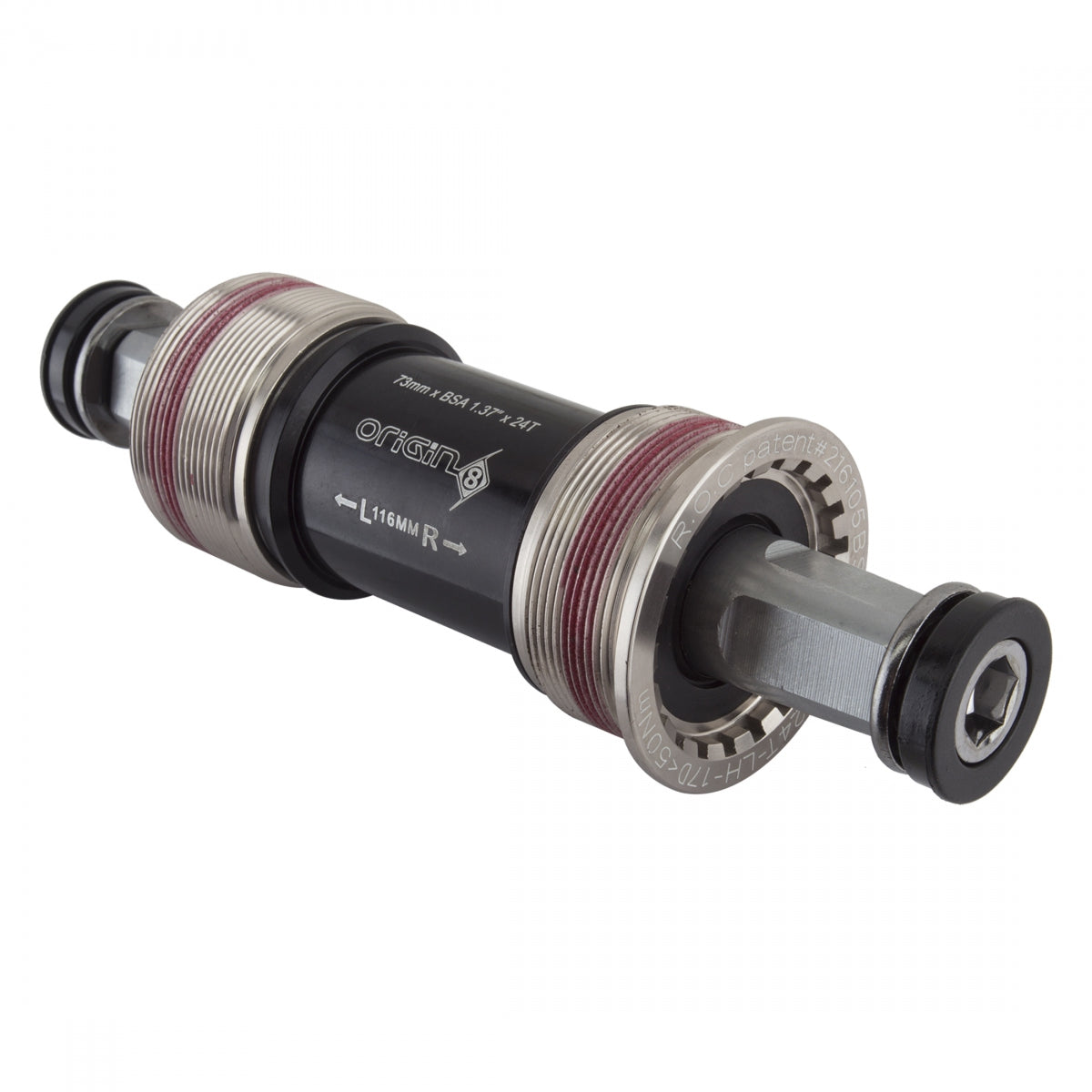 Origin8 Torqlite Square Taper Bottom Bracket Set, English, 73 x 116mm