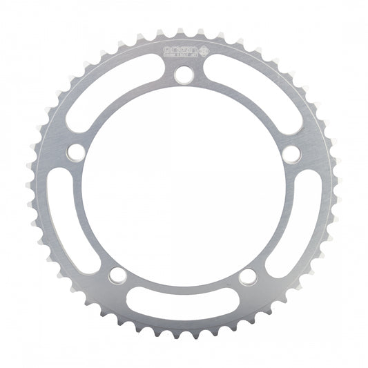 Origin8 Alloy Classic Chainring, 144mm, 5-Bolt, 49T,Â 1/2" x 1/8", Silver