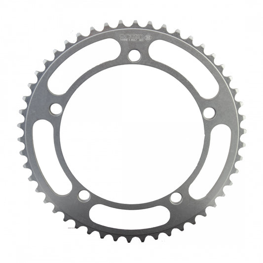 Origin8 Alloy Classic Chainring, 144mm, 5-Bolt, 50T,Â 1/2" x 1/8", Silver