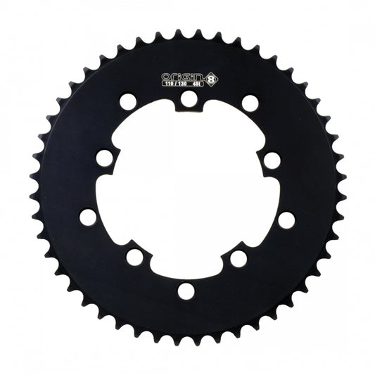 Origin8Â Single Speed Chainring, 10H, 48T, 110mm/130mm Mount, 1/2" x 1/8", Black