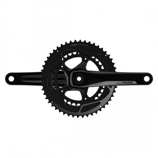 SRAM Rival 22 Yaw Crankset without Cups, GXP, 170mm x 52-36T, Black