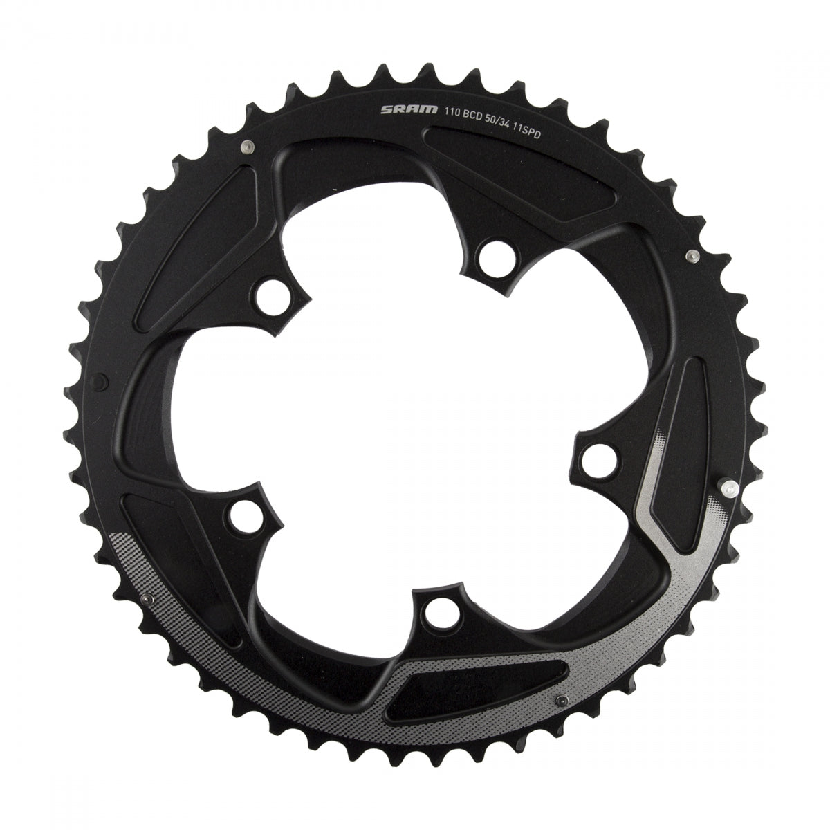 SRAM X-Glide Yaw Chainring, 50T-S3, 110mm, 11-Speed, Black