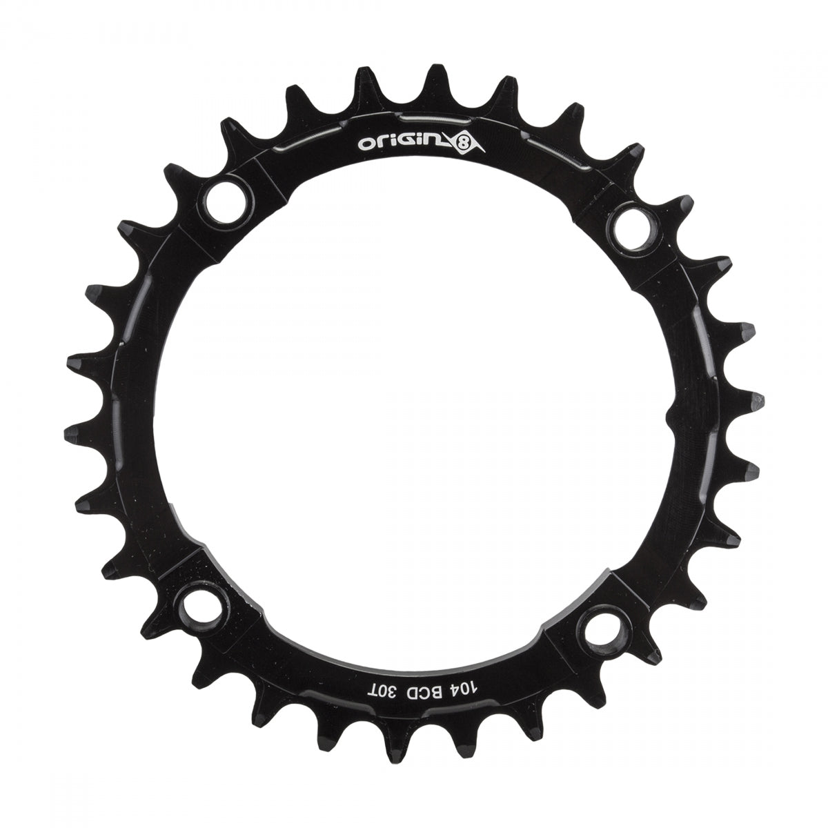 Origin8 Holdfast Oval Direct 1x Chainring, 104mm, 30T, 10/11-Speed, 4B, Black