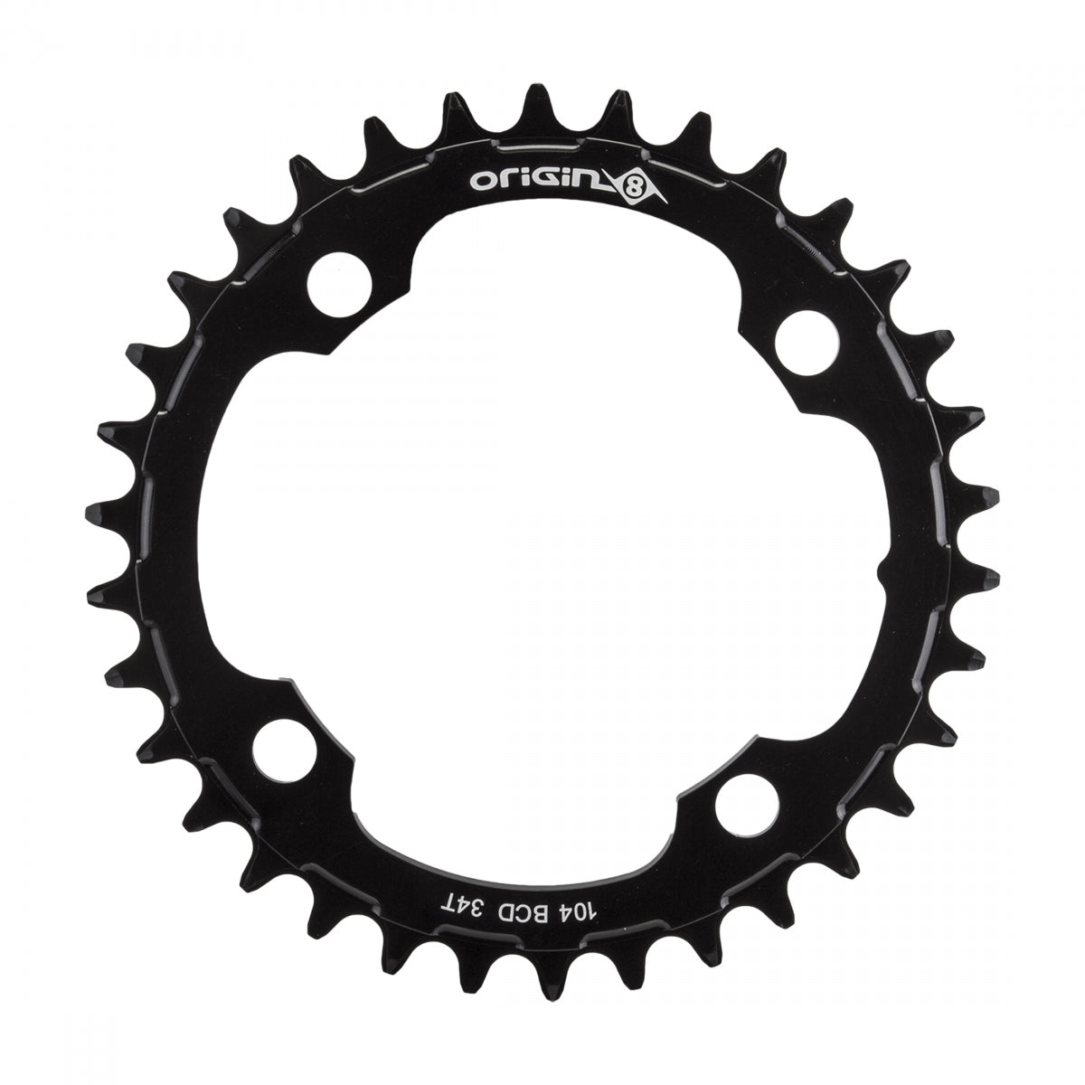 Chainring Or8 Holdfast 104Mm 34T 10/11/12S 4B Bk